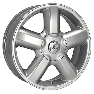 Jogo de Rodas Gol Gti Tubular Aro 17 / tala 6 / furação 4x100 Offset 36 Prata Especial