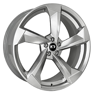 Jogo de Rodas F5 Audi RS6 Aro 18 / tala 6 e 7 / furação 4x100, 5x100 e 5x112 Offset 38 e 40 Prata Especial