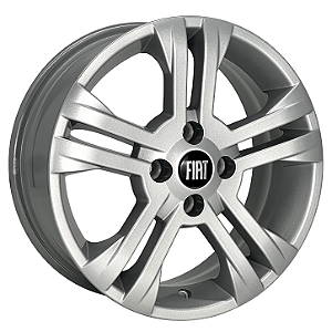 Jogo de Rodas KR R17 Modelo Fiat New Palio Aro 15 / tala 6 / furação 4x98 Offset 41 Prata