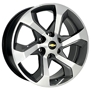 Jogo de Rodas KR R53 MODELO S10 TRAILBLAZER Aro 20 / tala 8,5 / furação 6x139 Offset 35 Grafite Diamantado e Prata Especial