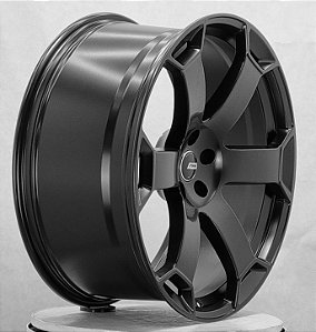 Jogo de Rodas RAW GENEVA Audi Aro 22 / tala 10 / furação 5X112 / OFFSET 25 Preta Fosca