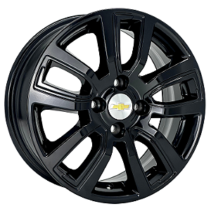 Jogo de Rodas GM Onix Activ Aro 15 / tala 6 / furação 4x100 Offset 39 Preto e Preto Diamantado