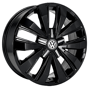 Jogo de Rodas KR R87 MODELO AMAROK V6 EXTREME Aro 20 / tala 8,5 / furação 5x120 Offset 40 Preto