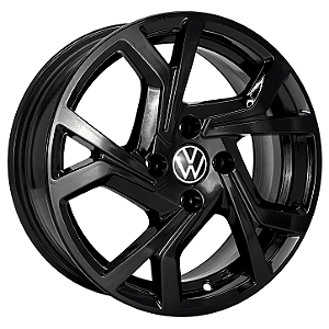 Jogo de Rodas KR R94 GTI Aro 15 / tala 6 / furação 4x100 e 5x100 Offset 38 Preto, Preto Diamantado e Preto Brilhante