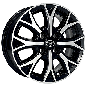Jogo de Rodas KR R96 PLATINUM Aro 14 / tala 6 / furação 4x100 Offset 35 Preto Diamantado