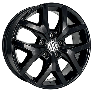 Jogo de Rodas KR S07 VW Amarok V6 Aro 20 / tala 8,5 / furação 5x120 Offset 40 Preto e Grafite Fosco