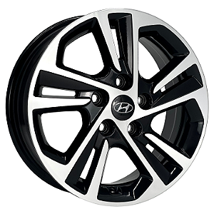 Jogo de Rodas Kr S16 PRESTIGE 2.0 Aro 17 / tala 7 / furação 5x114 Offset 46 Preto Diamantado