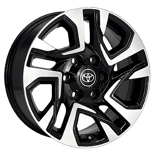 Jogo de Rodas KR S39 MODELO TOYOTA SW4 Aro 20 / tala 8,5 / furação 6x139 Offset 35 Preto Diamantado