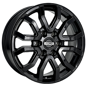 Jogo de Rodas KR S50 FORD RANGER RAPTOR Aro 20 / tala 8,5 / furação 6x139 Offset 35 Preto, Preto Diamantado e Preto Fosco