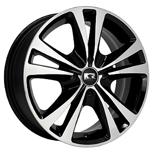 Jogo de Rodas KR K34 ESPORTIVO Aro 15 / tala 6 / furação 4x108 Offset 40 Preto Diamantado