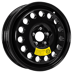 Roda KR K58 Estepe fino BMW, Audi, Mercedes, Volvo, Land Rover Aro 17 / tala 4 / furação 5x112, 5x114 e 5x120 Offset 5 Preto