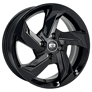 Jogo de Rodas KR K60 Modelo Esportivo Aro 15 / tala 6 / furação 4x100 Offset 36 Preto