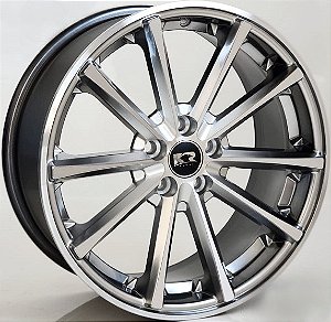 Jogo de Rodas KR K63 Eclipse Aro 20 / tala 8 / furação 5x114 Offset 35 Preto Brilhante