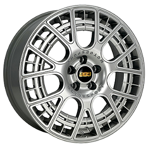 Jogo de Rodas KR K75 MODELO BBS AERO Aro 18 / tala 7 / furação 5x105, 5x108 e 5x110 Offset 40 Prata Diamantado