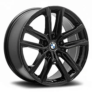 Jogo de Rodas RAW BMW M440i Aro 22 / tala 8 / furação 5x112 e 5x120 Offset 27 e 35 Preto e Preto Diamantado
