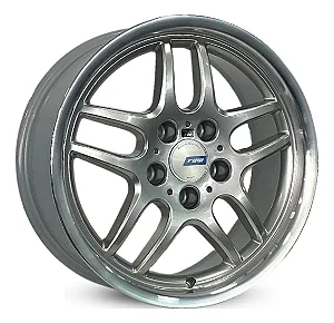 Jogo de Rodas RAW CLASSIC BMW M5 Aro 17 / tala7 e 8 / furação 5x120 Offset 20, 25 e 35 Prata Diamantado