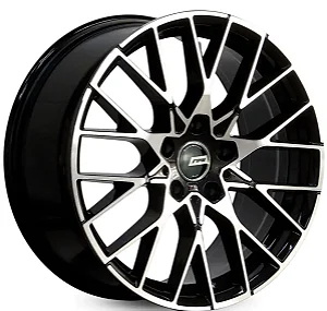 Jogo de Rodas RAW BMW M2 COMPETITION Aro 18 / tala 8 / furação 5x112 Offset 45 Preto Diamantado