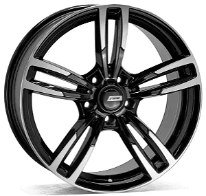 Jogo de Rodas RAW BMW M3 F90 Aro 19 / tala 8 e 9 / furação 5x120 Offset 35 e 42 Preto Diamantado