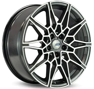 Jogo de Rodas RAW BMW M3 G80 Aro 19 / tala 8 e 9 / furação 5x112 e 5x120 Offset 27, 35 e 42 Grafite Diamantado, Preto e Preto Diamantado