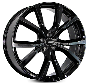 Jogo de Rodas RAW JAGUAR 2022 Aro 22 / tala 8 / furação 5x112 e 5x114 Offset 42 e 38 Preto e Preto Diamantado