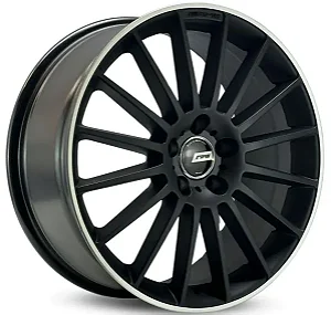 Jogo de Rodas RAW Mercedes-Benz A45 Aro 19 / tala 8 e 9 / furação 5x112 Offset 45 e 50 Preto Fosco Diamantado e Preto Diamantado
