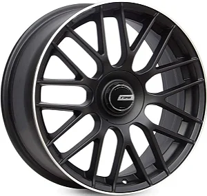 Jogo de Rodas RAW Mercedes-Benz S63 Aro 18 / tala 8 e 8,5 / furação 5x112 Offset 45 e 50 Preto Fosco Diamantado e Preto Diamantado