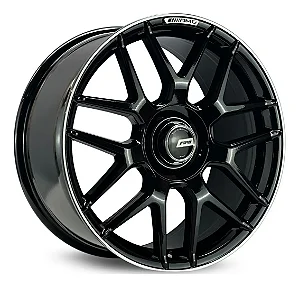 Jogo de Rodas RAW Mercedes-Benz S63 Aro 19 / tala 9 / furação 5x112 Offset 50 Preto Diamantado
