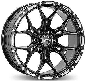 Jogo de Rodas RAW Oasis Aro 18 / tala 9 / furação 6x139 Offset 0 Preto Diamantado