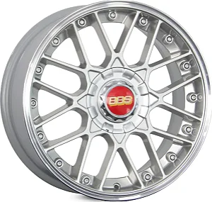 Jogo de Rodas RAW MODELO BBS RS 2 Aro 17 / tala 7 / furação 4x100 e 4x110 Offset 35 Prata Diamantado
