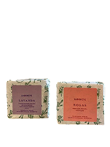 Kit sabonete de lavanda e de rosas