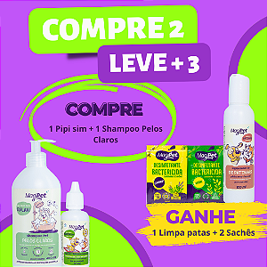 PIPI SIM 30ML + SHAMPOO PELOS CLAROS 500ML