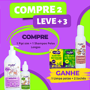 PIPI SIM 30ML + SHAMPOO PELOS LONGOS 500ML