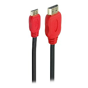 Cabo Hdmi x Mini Hdmi 3 Metros 2.0 4k Hdr 19p Pix