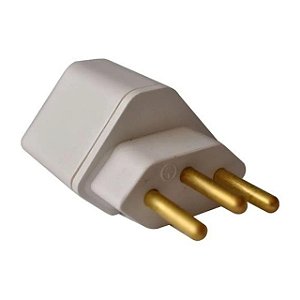 Adaptador 2P + T Branco Mecatool