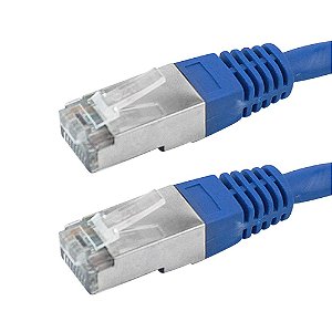 Cabo Patch Cord FTP Cat5e 05 Metros Azul