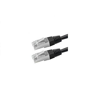 Cabo Patch Cord FTP Cat5e 10 Metros Preto