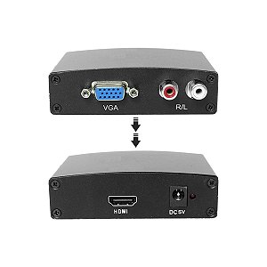 Conversor Vga Fêmea para HDMI com Áudio LE-4112 It-Blue