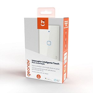 Interruptor Inteligente Touch para Automação 1 Botão Geonav