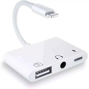 Adaptador Lightning Para Usb + Usb C + P2 ZJT-30101