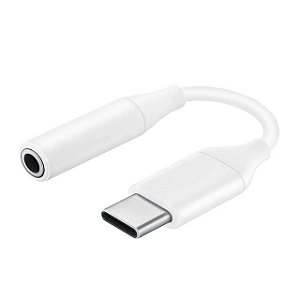 Cabo Adaptador USB-C Para Fone de Ouvido Branco CBO-7583