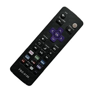 Controle Remoto Tv Universal Smart + Tv Box Roku Express Fbg 9186
