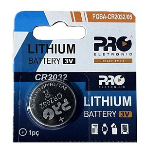 Bateria Lítio CR2032 Proeletronic