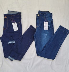 CALÇA JEANS FEMININA AZUL MARINHO