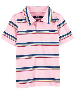 Polo Rosa Listrada