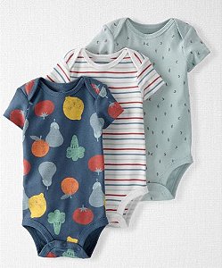 Kit Body Frutas e Vegetais Little Planet  - Recém Nascido