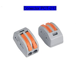 Conector Tipo Borne Emenda 2 Fios Modelo PCT-212 - 10 Pçs