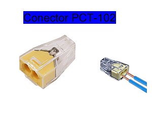 Conector Engate Emenda permanente 2 Fios PCT-102 - 20 Pçs