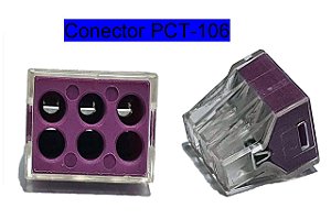 Conector Borne Engate Emenda permanente 6 Fios PCT-106 - 10 Pçs