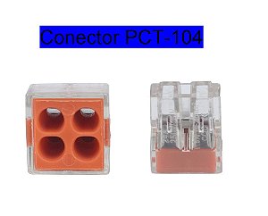 Conector Engate Emenda permanente 4 Fios PCT-104 - 10 Pçs