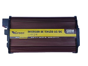 Inversor e conversor de Tensão 500w-12v-P/220v-Onda Sen Mod